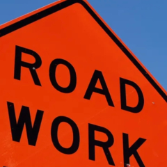 Road Work sign